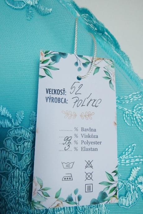 Spoločenské mentolové šaty, v. 2XL/3XL - 15