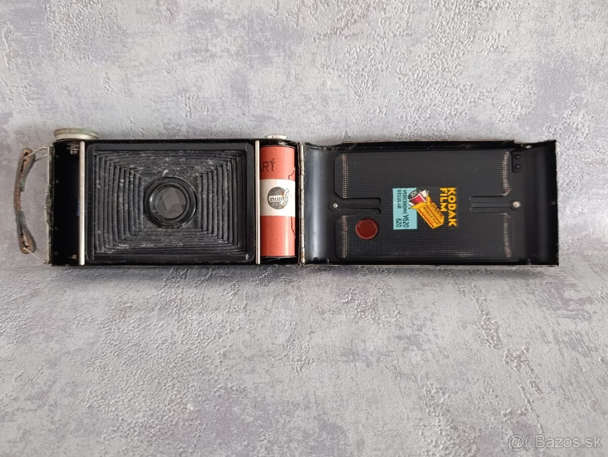Měchový fotoaparát s pouzdrem Kodak junior 620 - 15