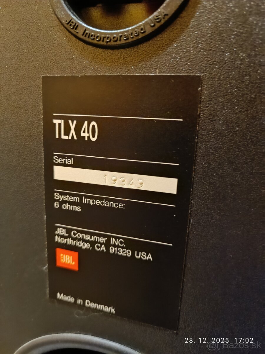JBL TLX 40...6ohm...125W...200mm basaky - 15