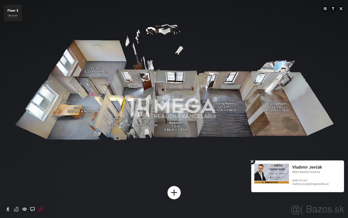 ZNÍŽENÁ CENA NA PRENÁJOM - Budova v meste Humenné - 15