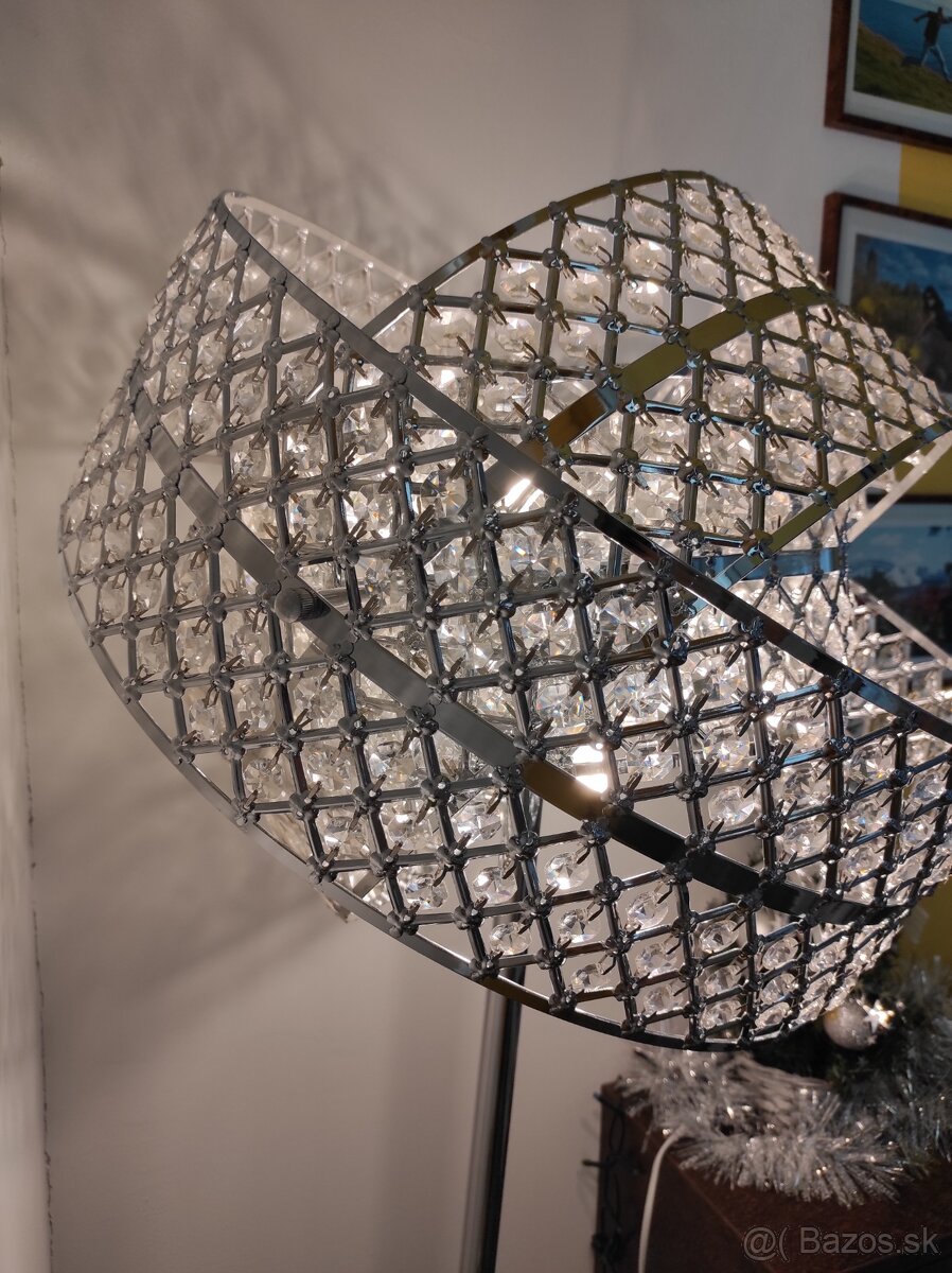 Krištáľovä stojanova lampa - 15