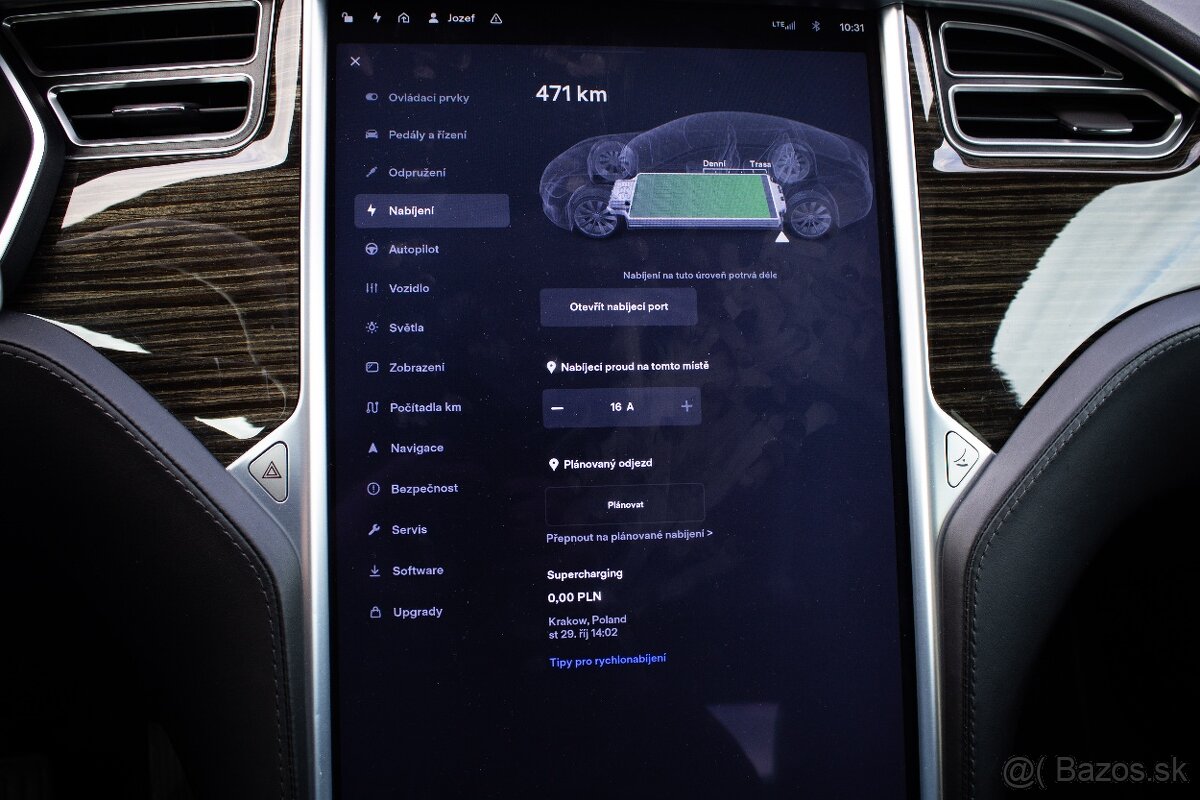 Tesla S 90D Free Supercharging SC01, SOH 92%, Vzduch, Pano - 15