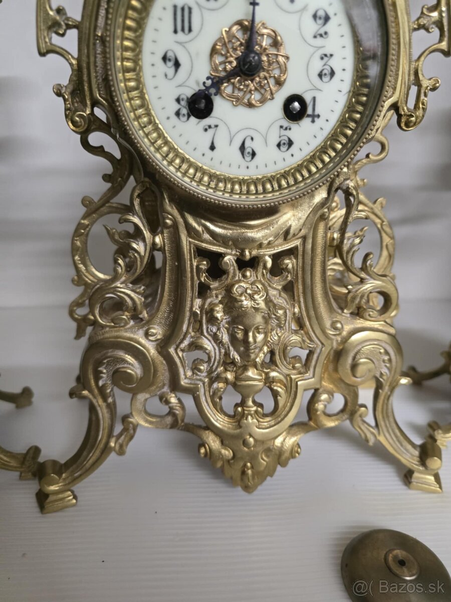 Starozitne krbove hodiny a svietniky.....cislo 13 - 15