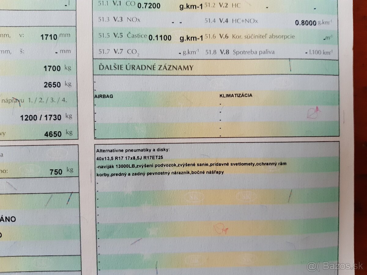 Opel CAMPO 4x4 3.1 Td možná výmena - 15