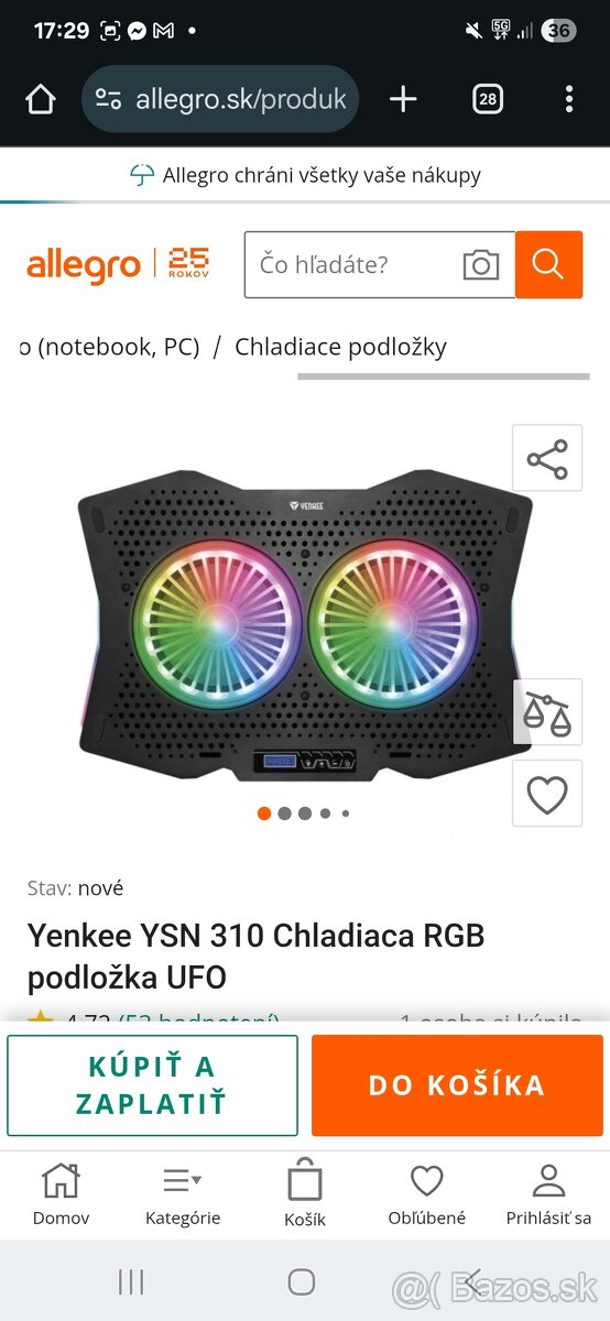 PREDÁM MSI CYBORG HERNÝ NOTEBOOK - 15