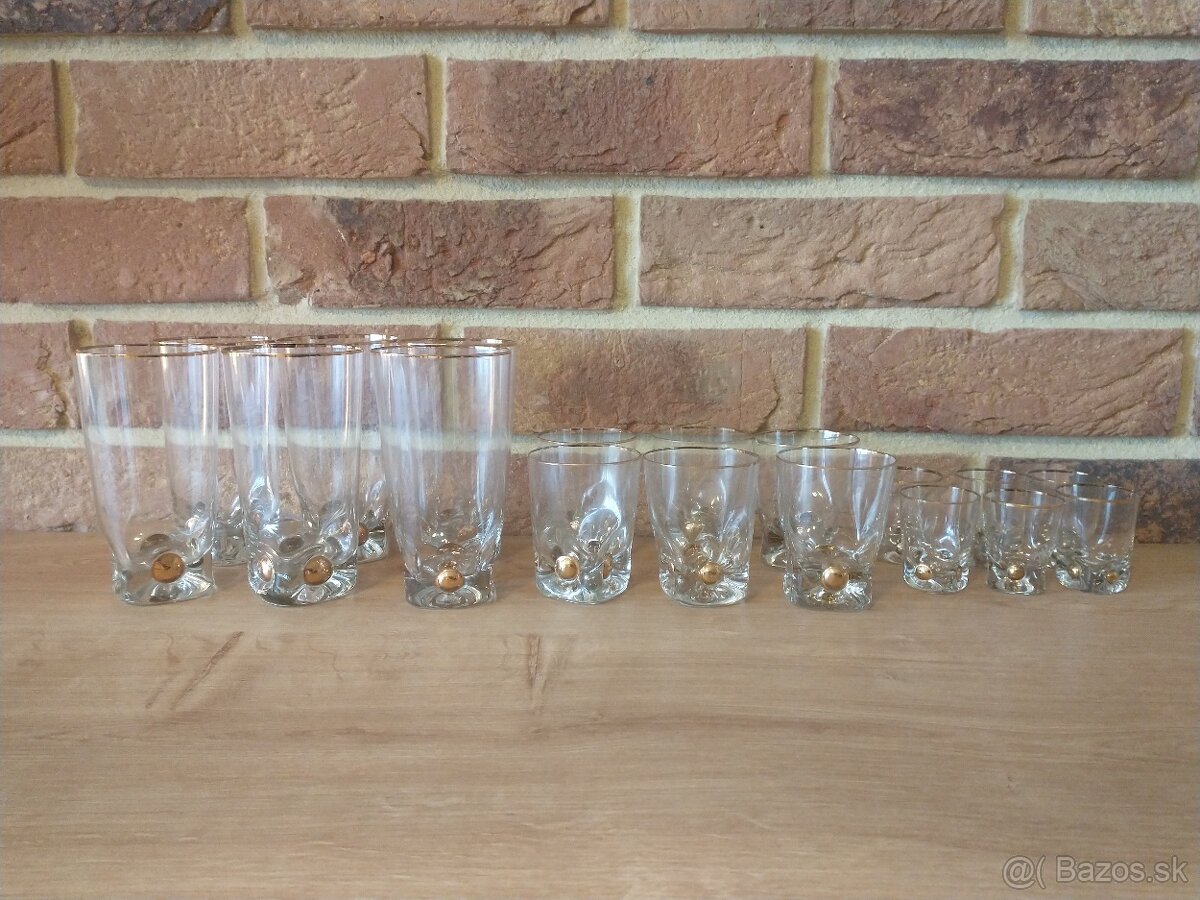 poháre zlatý jano,zlatá zuzana, karafa, džbán, nádoba na ľad - 15