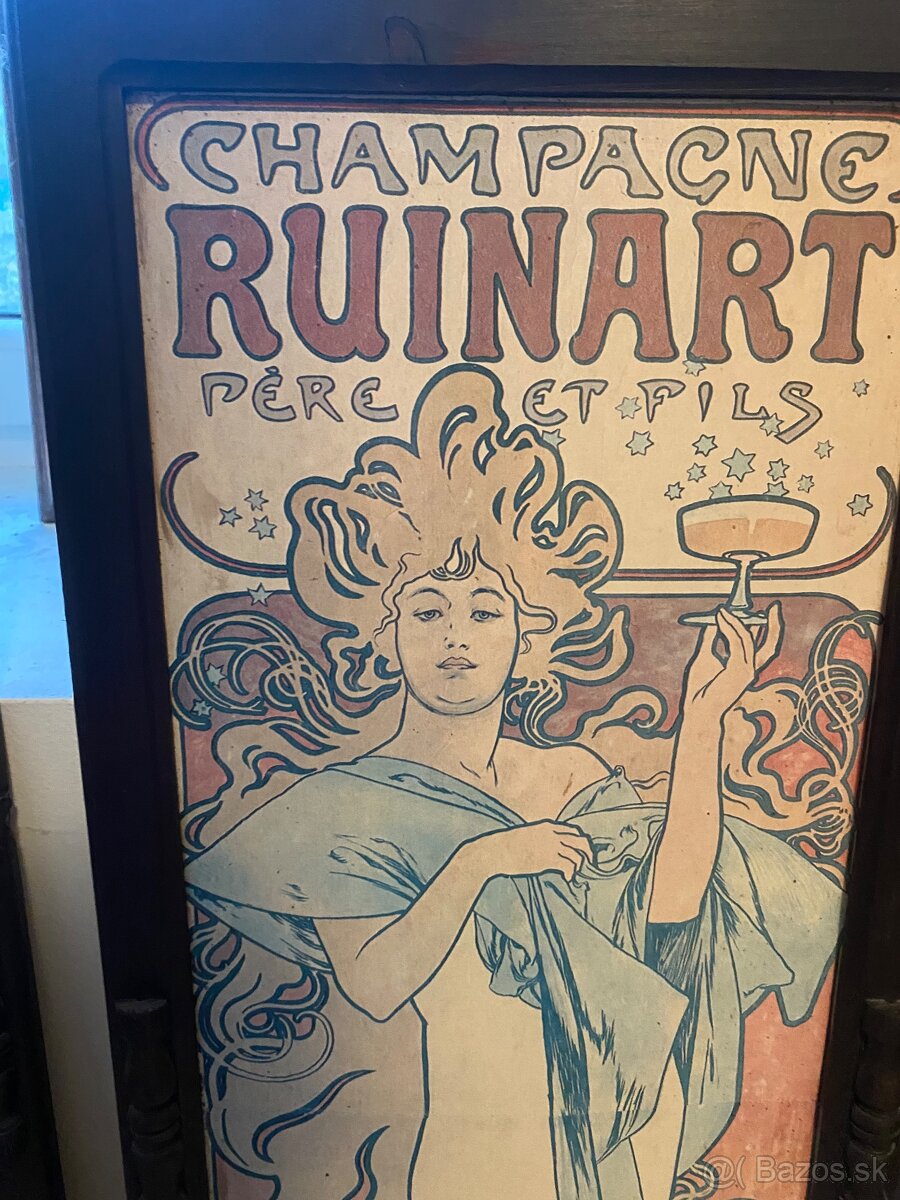 Alfonz Mucha krásne 4 secesné obrazy na stenu - 15