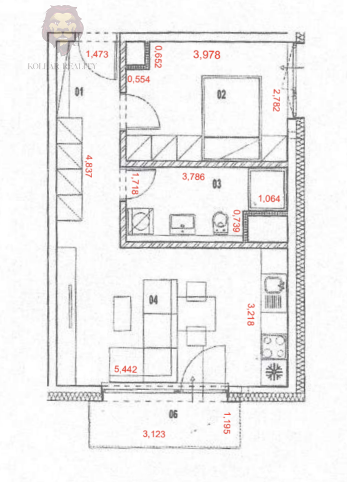 NA PREDAJ - 2 - izbový byt v novostavbe Nová Nitra - 15