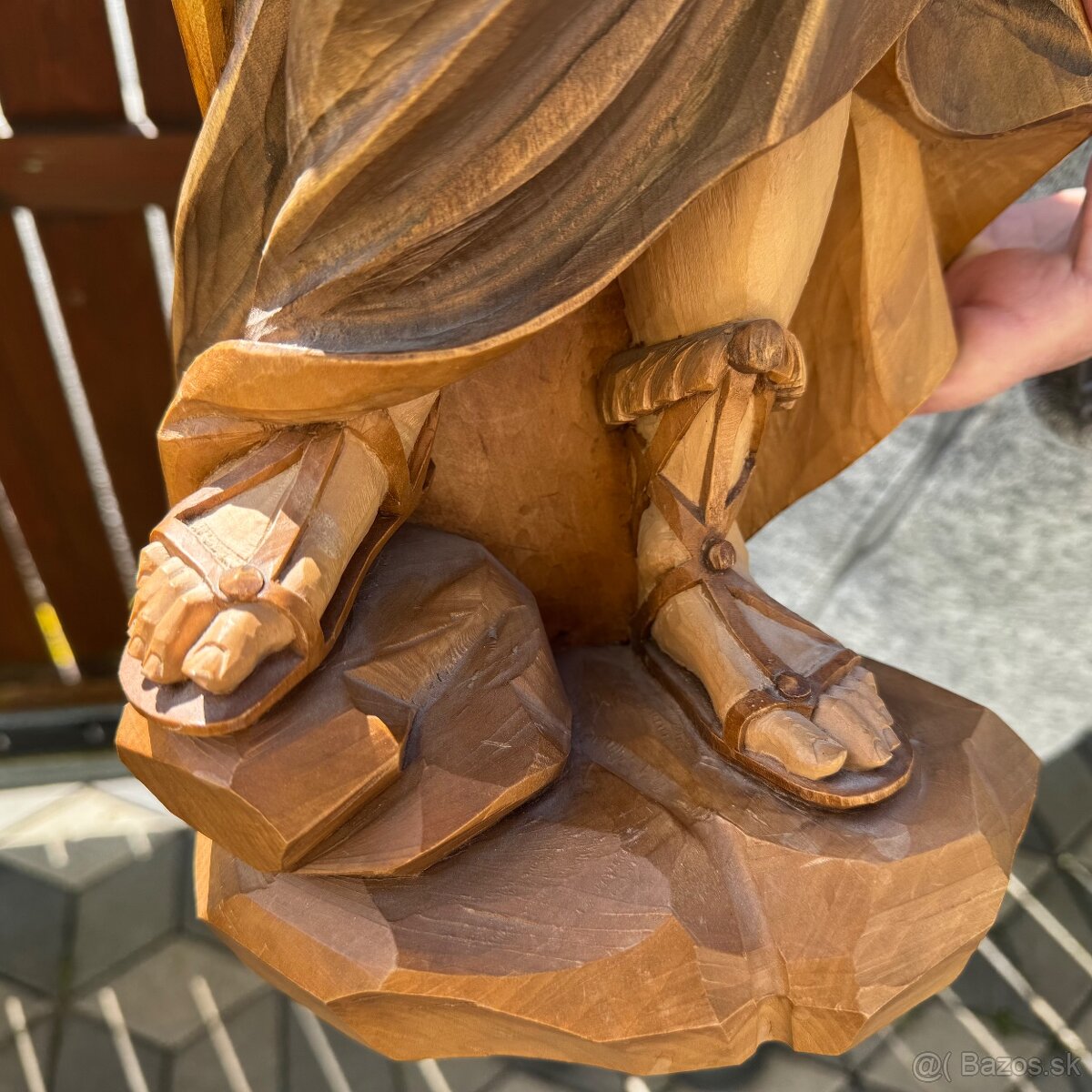 Krásná dřevěná socha svatá Notburga - 15