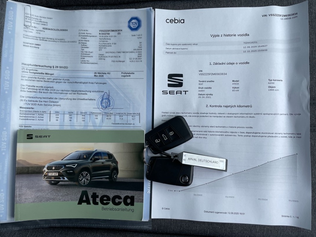 Seat Ateca 2.0TDi 1.maj. FULL LED Navi - 15