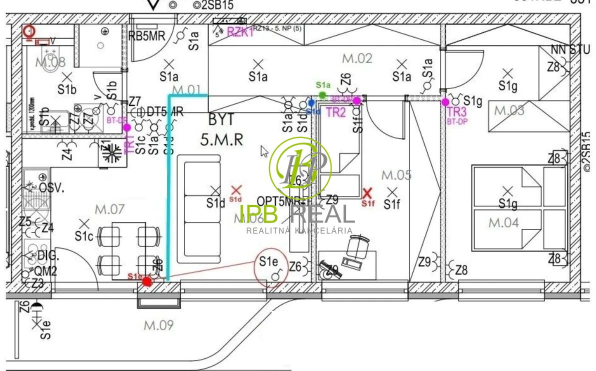 3-izb. byt na ul. Gustáva Malého v projekte Matadorka v Petr - 15