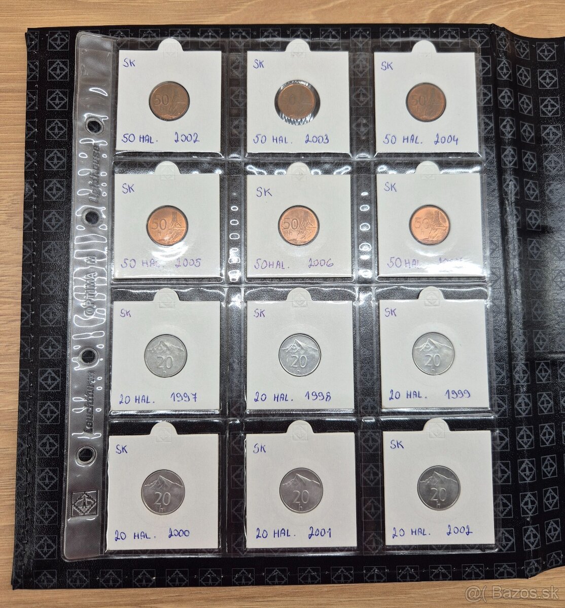 Album Optima s kazetou + mince ČSR, ČSSR, SR - 15