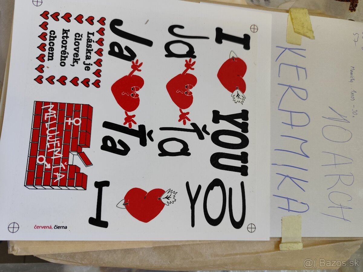 Predam Vypaľovacie nalepky na sklo, porcelán,200C - 15