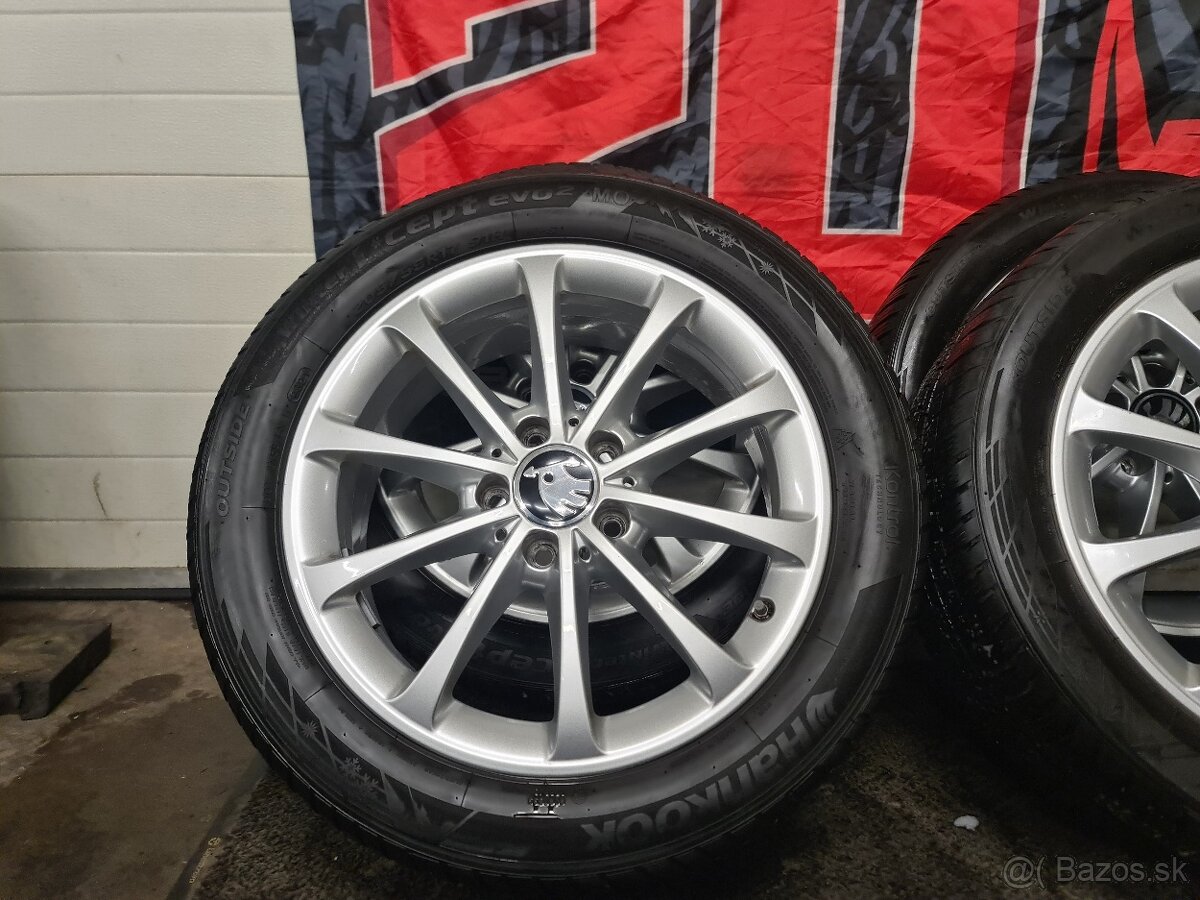 5X112 R17 + ZIMNE PNEU 205/55 R17 MERCEDES-ŠKODA - 15