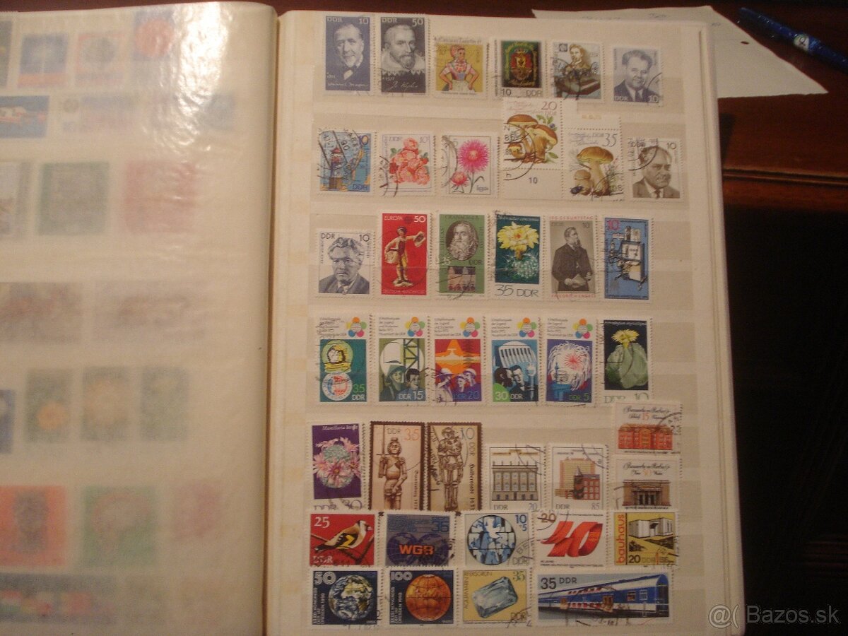 16 stranový album A4 + 600 rôznych známok NDR - 15