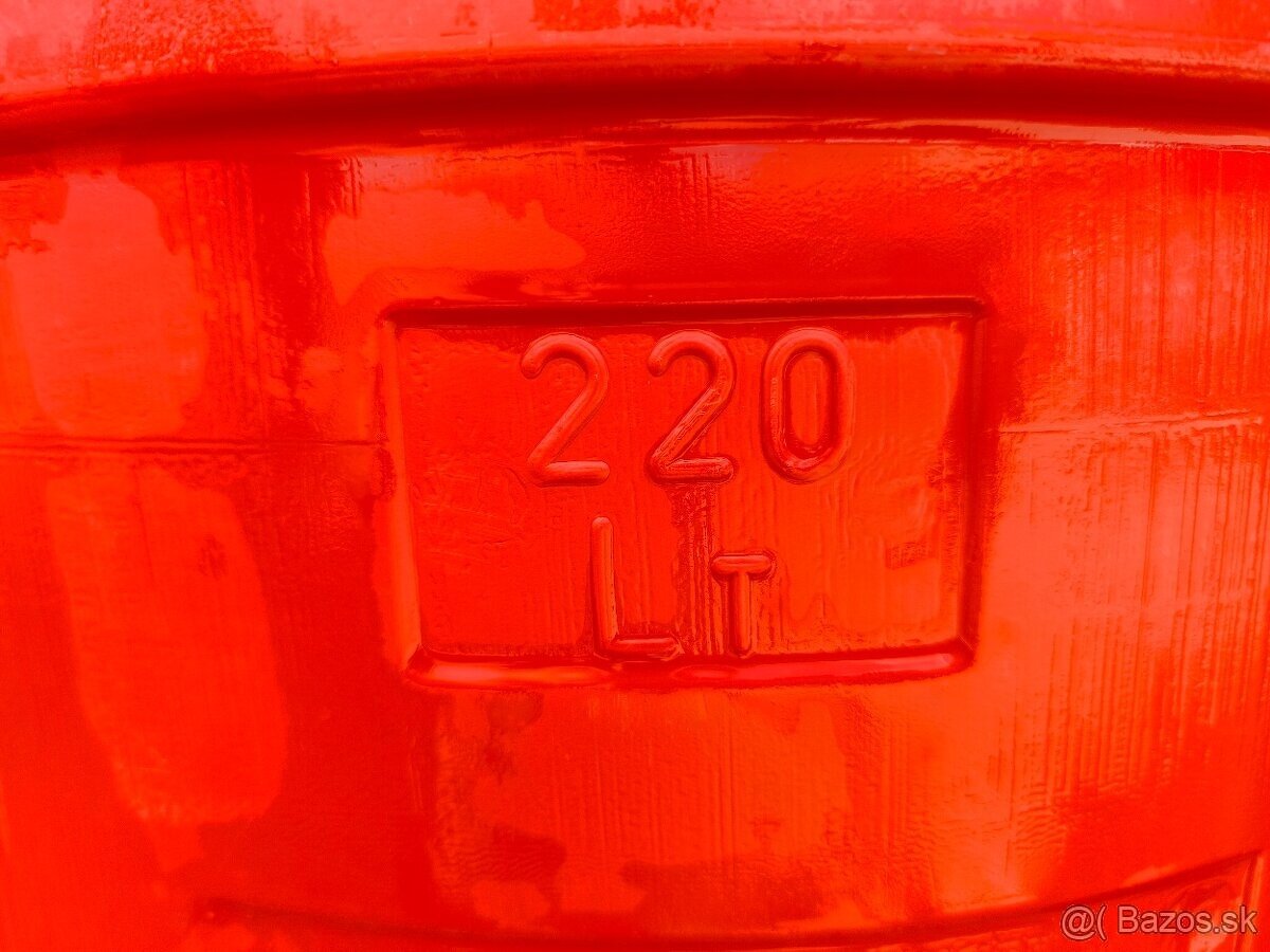 Lacné potravinárske 220l plastové sudy na kvas - 15