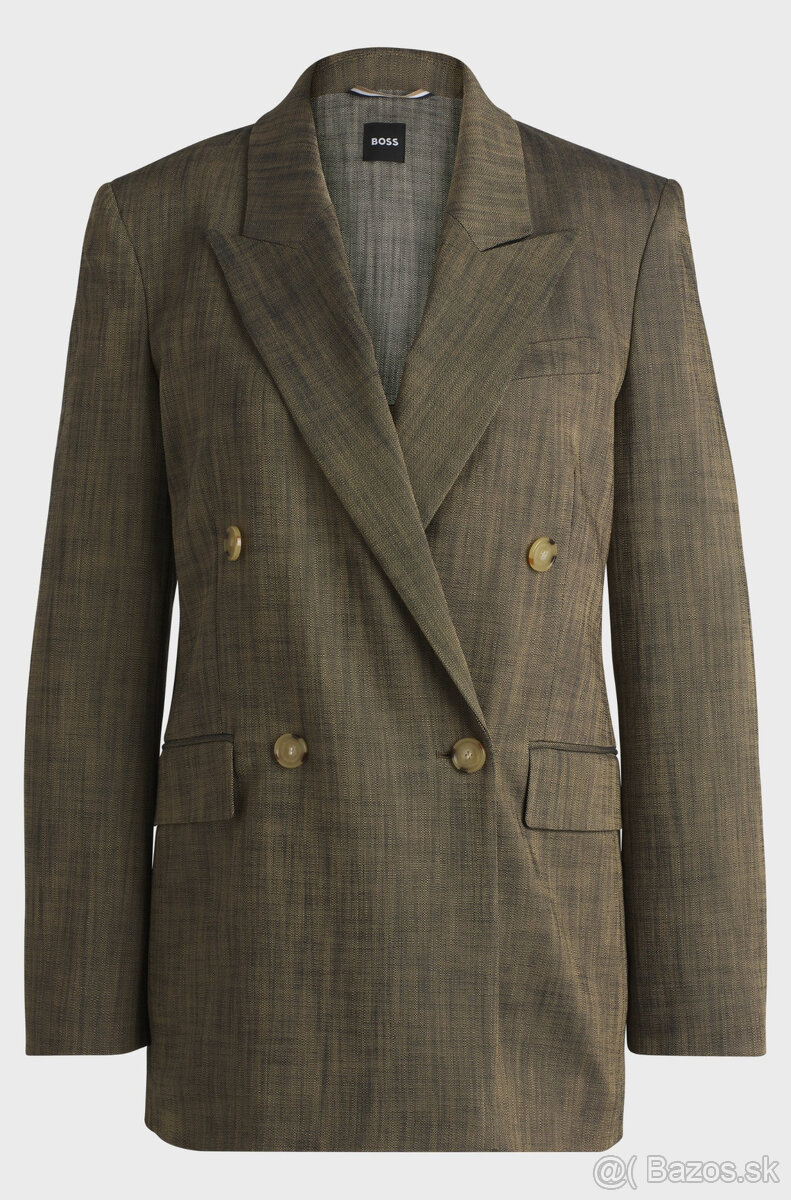 dvojradové zelené sako - 34 - Boss - nové - 15