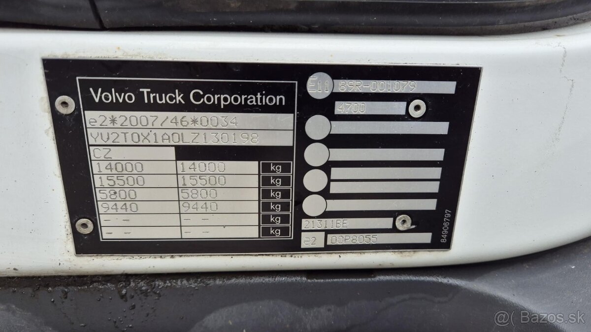 Prodám VOLVO FL 250 BB EURO 6 - mrazírna + CARRIER XARIOS 60 - 15