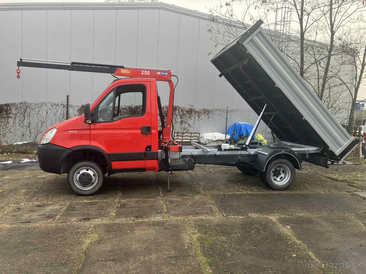 Iveco daily 35C15 3stranný sklapač s hydraulickou rukou 1,7t - 15