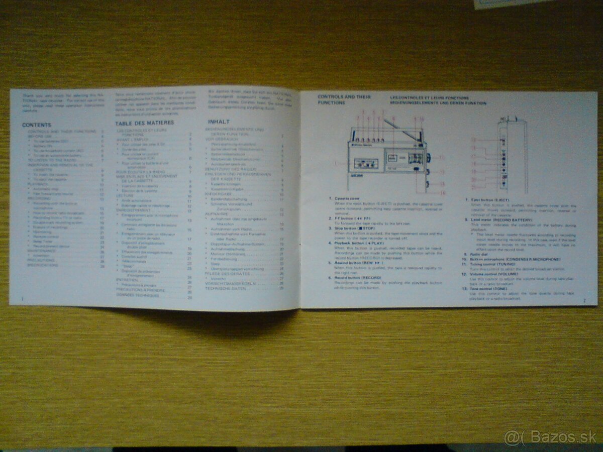 Rádio-magnetofón NATIONAL PANASONIC RQ-434 SD - 15