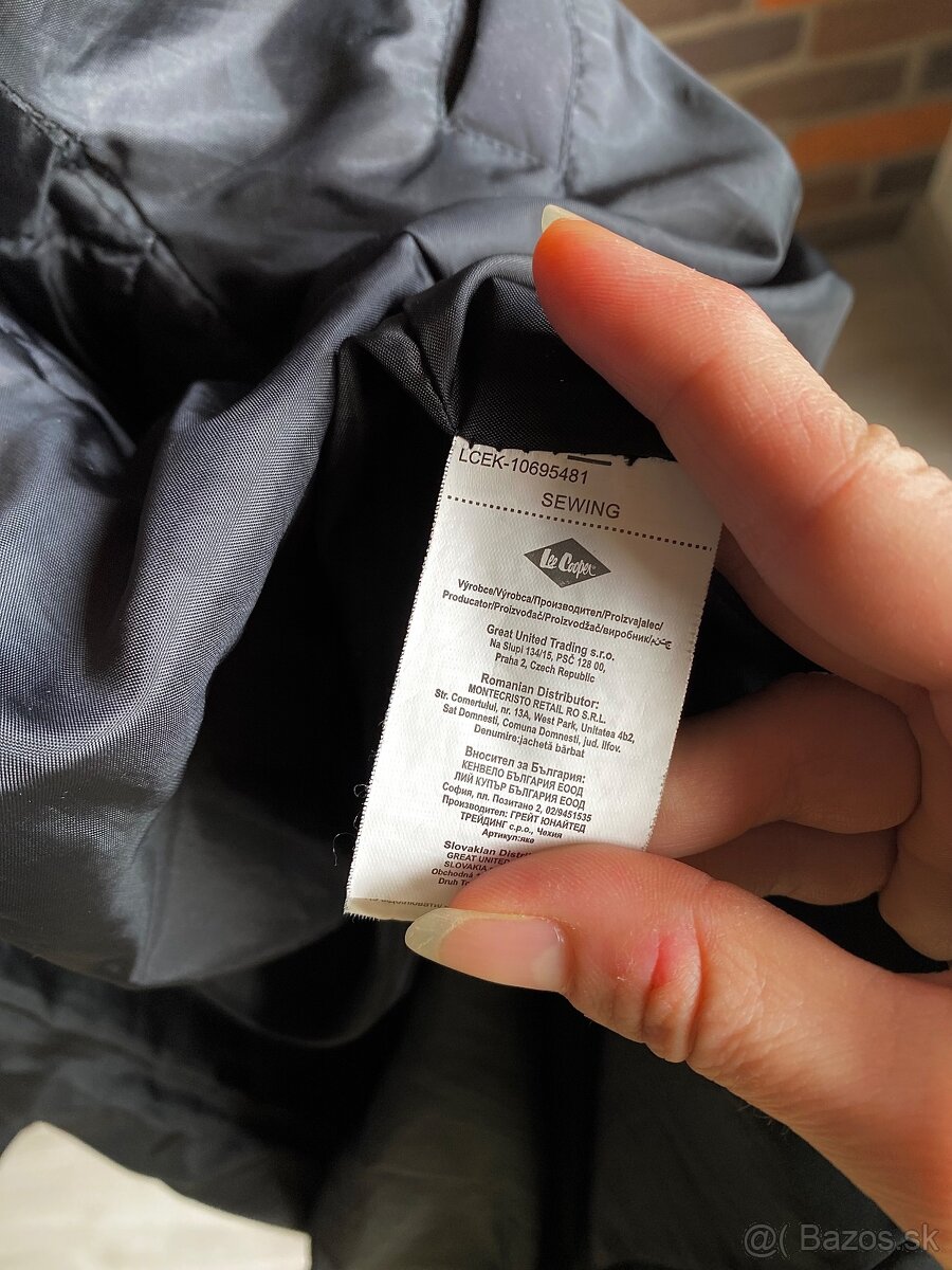 Pánska teplá bunda lee cooper nová L - 15
