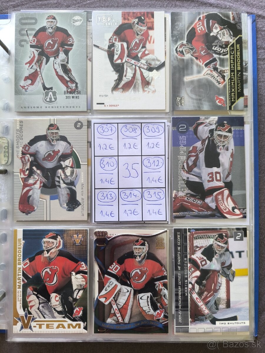 Hokejové kartičky - Martin Brodeur 2 - 15