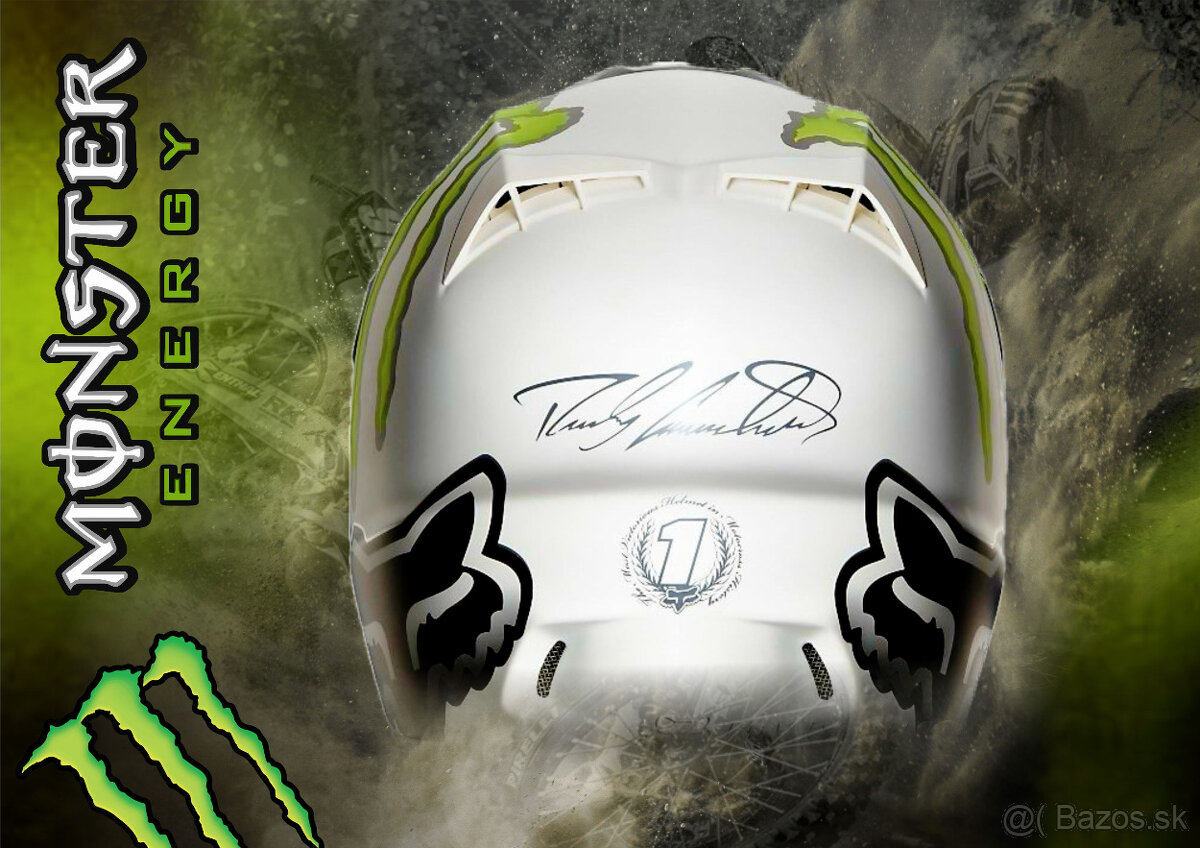 Fox V3 Ricky Carmichael Monster Pro Matte 12 Helmet (vel. L) - 15
