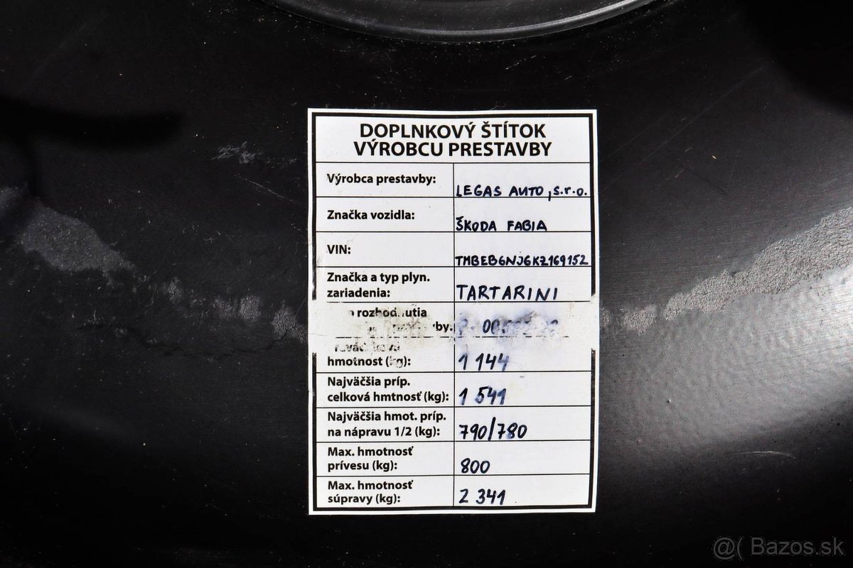 Škoda Fabia 1.0 MPI BENZÍN PLYN - 15