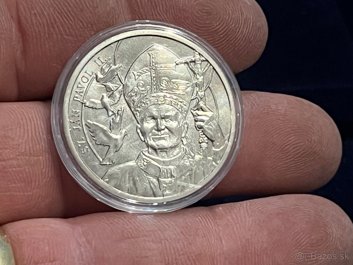 Predám 5x pozlátené a postriebrené mince na foto. - 15