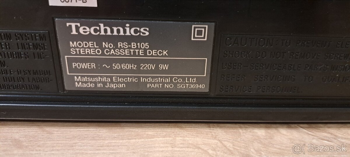 Technics RS - B 105 - 15