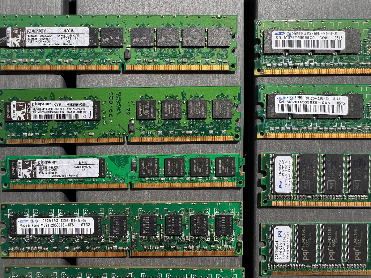 PC RAM pamäte: 256 MB, 512 MB, 1 GB a 2 GB - 15