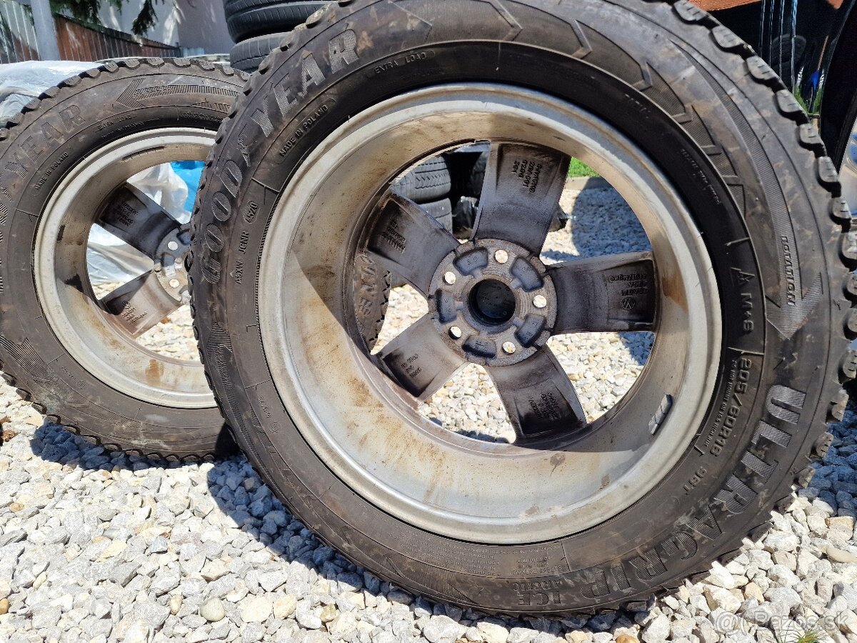 5x112 R16 orig. Volkswagen T-Roc + 205/60 R16 zimné sada - 15