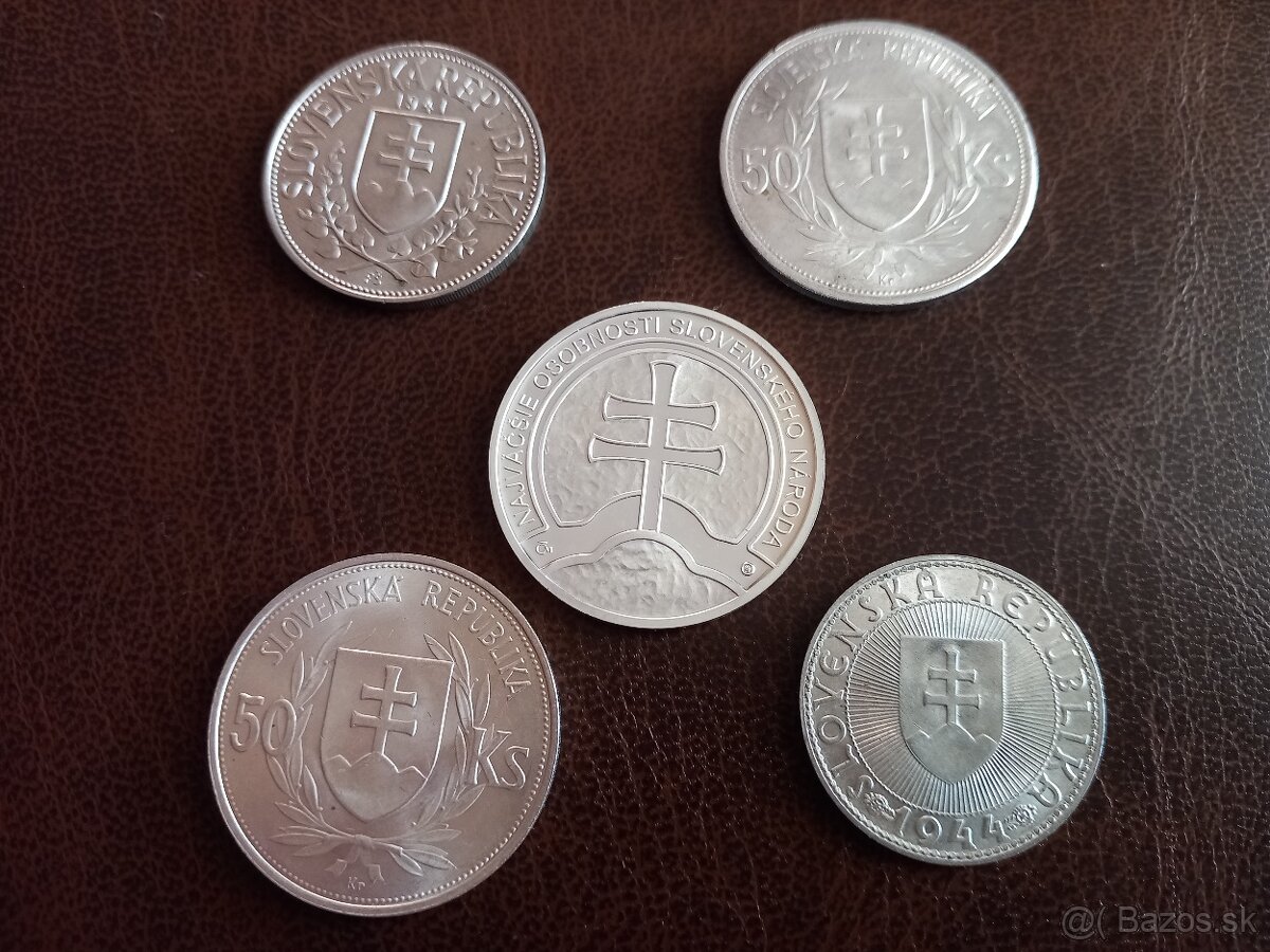 Predám rôzne staré strieborné mince - 15