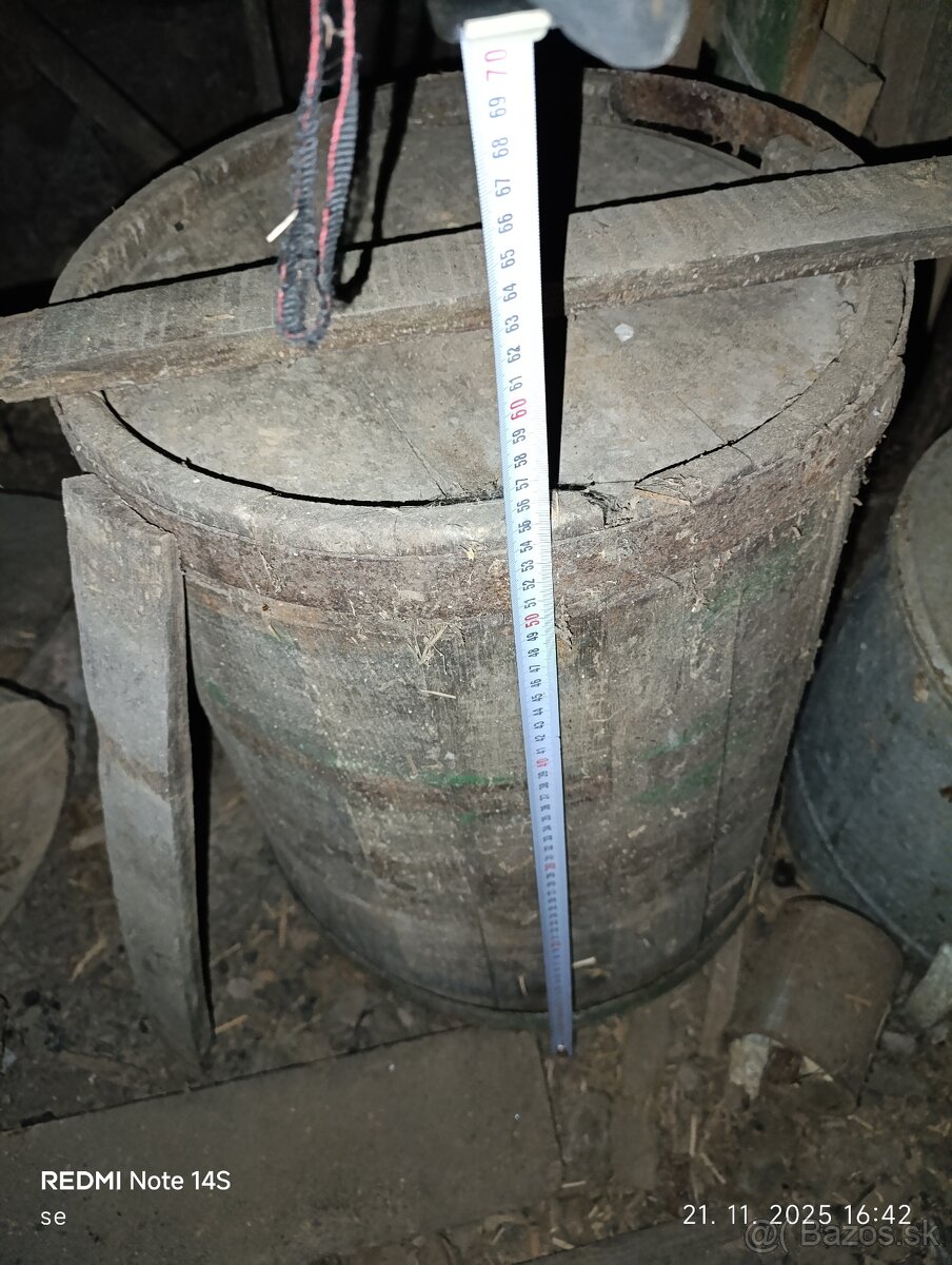 Predám drevený sud - 15