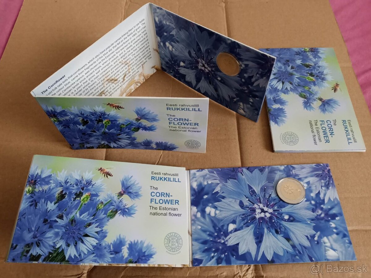 Estónsko - pamätné euromince - coin card - 15