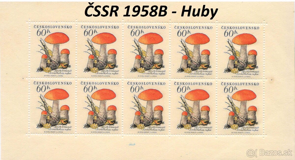 Poštové známky, filatelia: ČSSR, desaťbloky PRO - 15