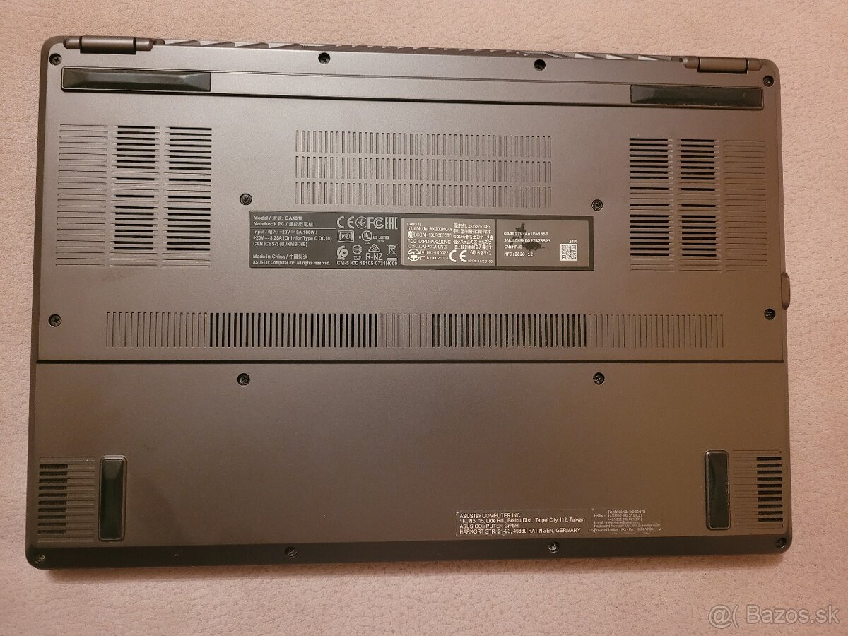 Asus ROG Zephyrus, Ryzen9 4900HS,RTX 2060,až 2TB,40GB,zaruka - 15