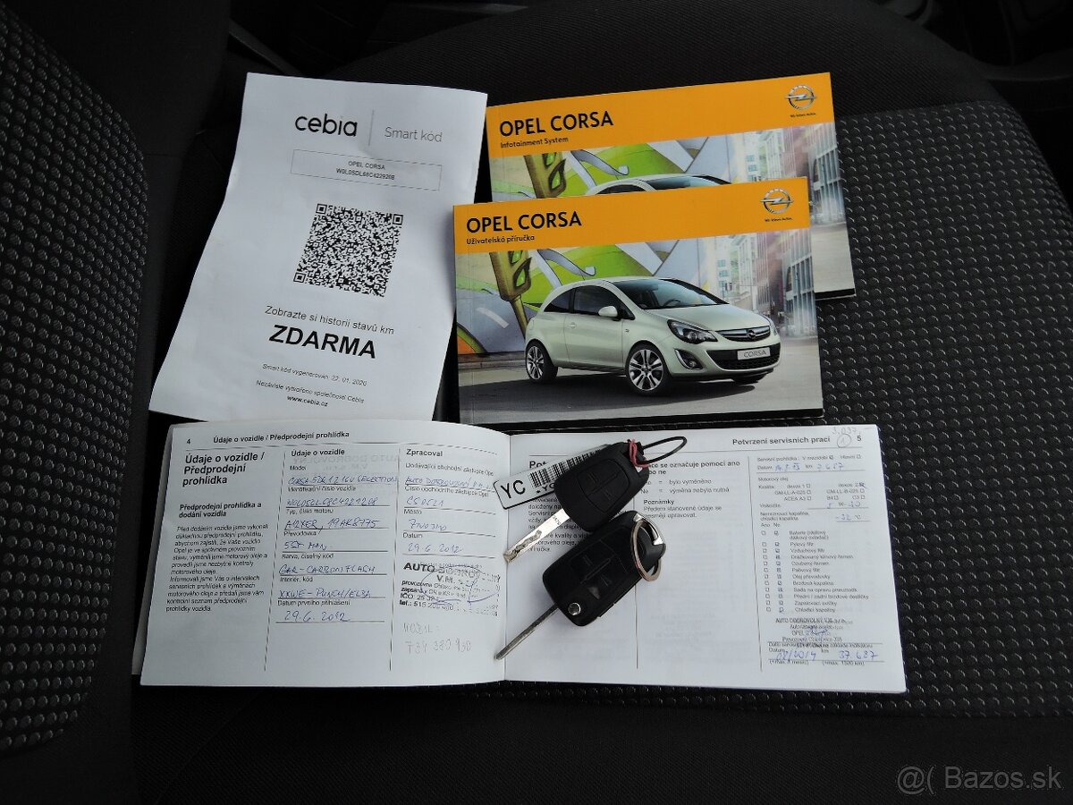 Opel Corsa, 1,2 i ČR 1.maj. 44tkm 2012 - 15