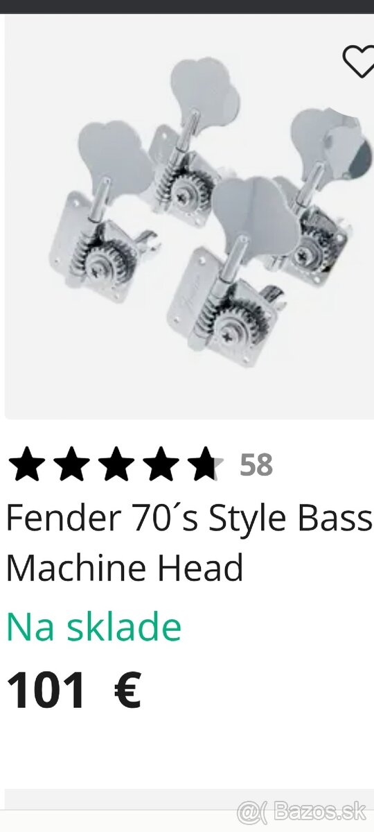 Javorový krk na precision Bass gitaru nový nepoužitý - 15