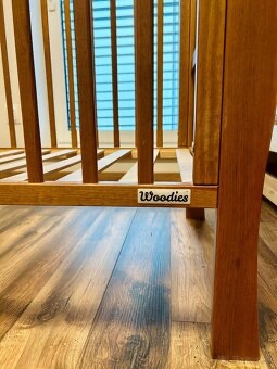 Detská postieľka Nobleo Vintage, prebaľovací pult, bariérka - 15