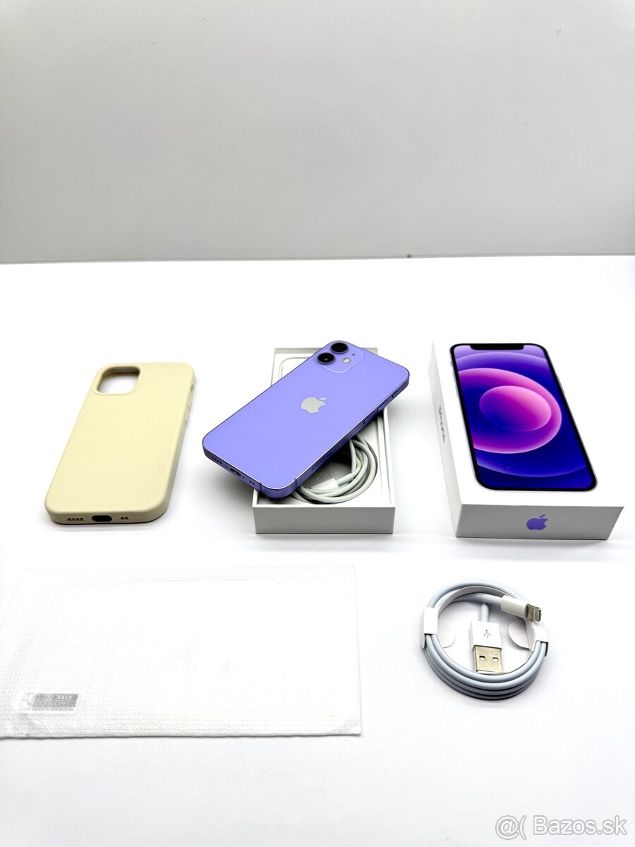 iPhone 12 MINI PURPLE 100% NOVÁ BATÉRIA - 15