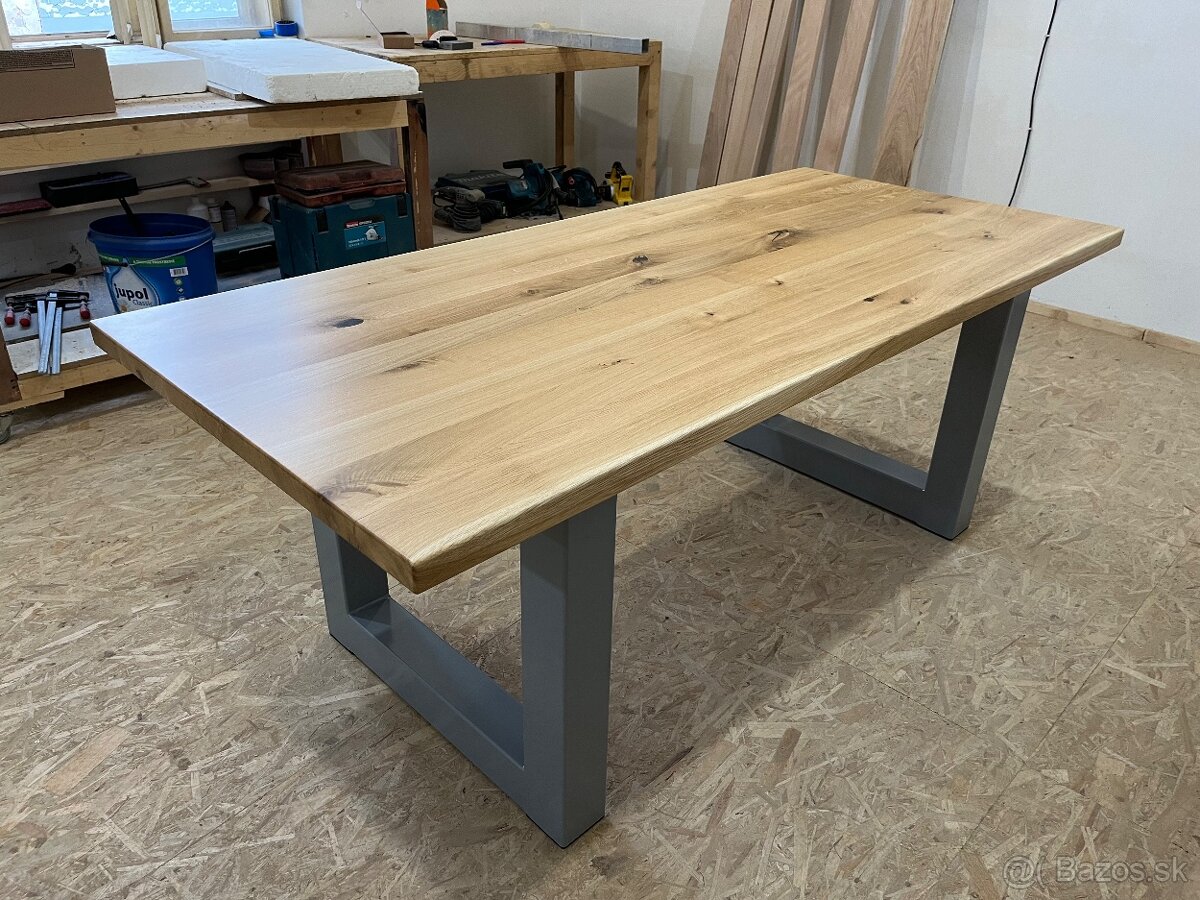 Masívny dubový stôl - Jedálenský - 15