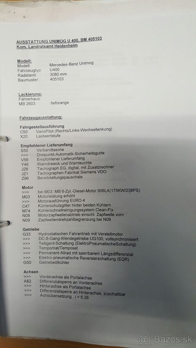 predam Unimog U 400 - 15