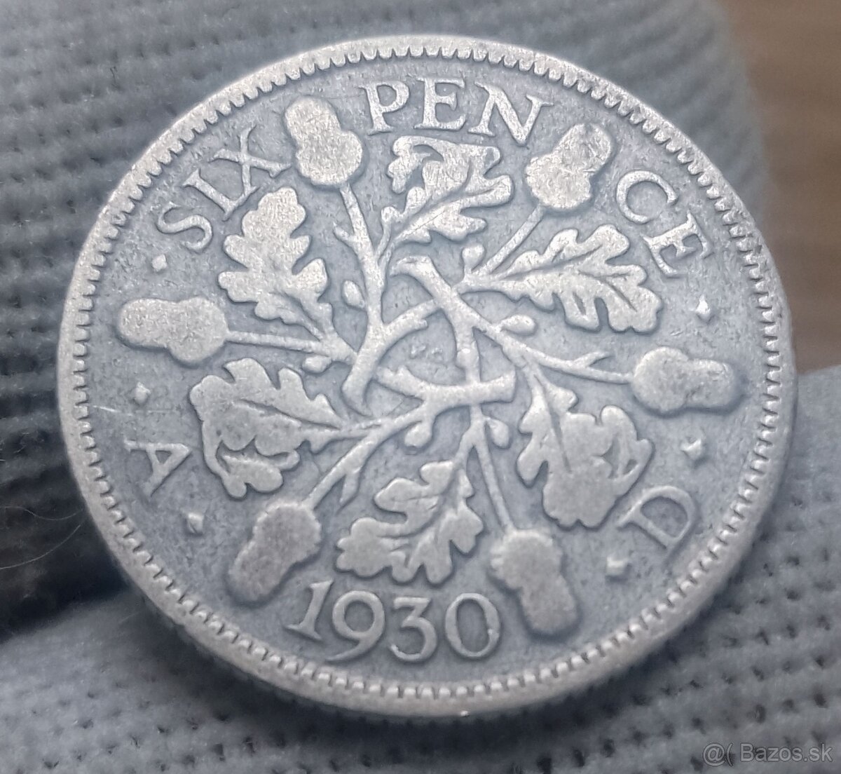 Strieborné 6 pence. - 15