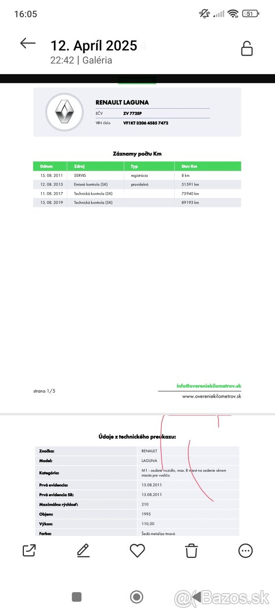 Renault laguna,146000km - 15