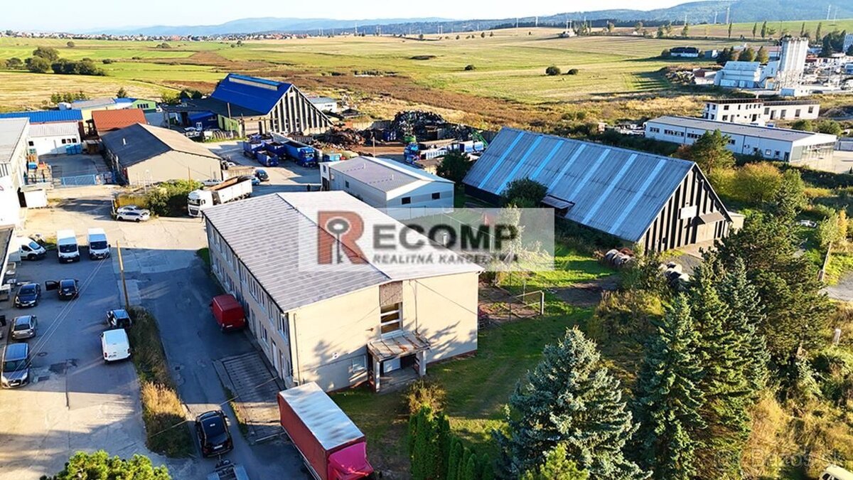 Priestory od 50 m2 do 890 m2 v 2-podlažnej hale s pozemkom 2 - 15