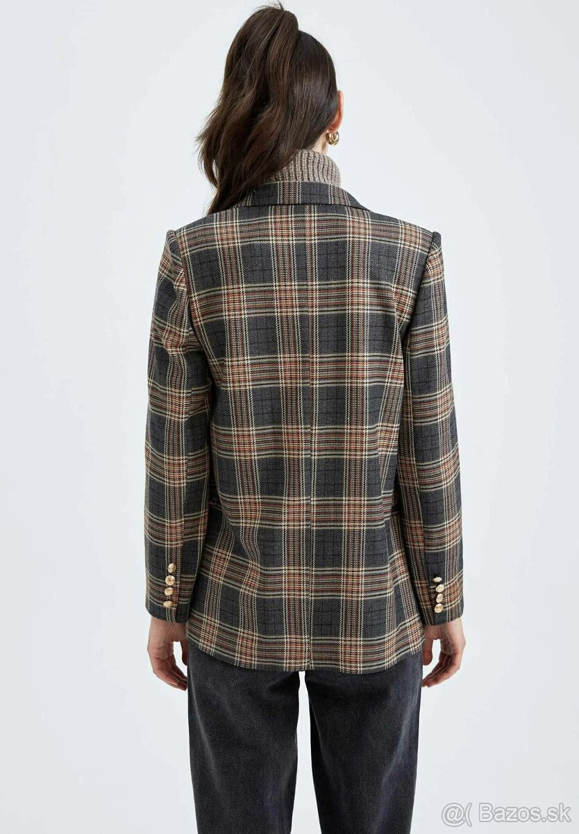 vintage kárované sako - 36 - 15