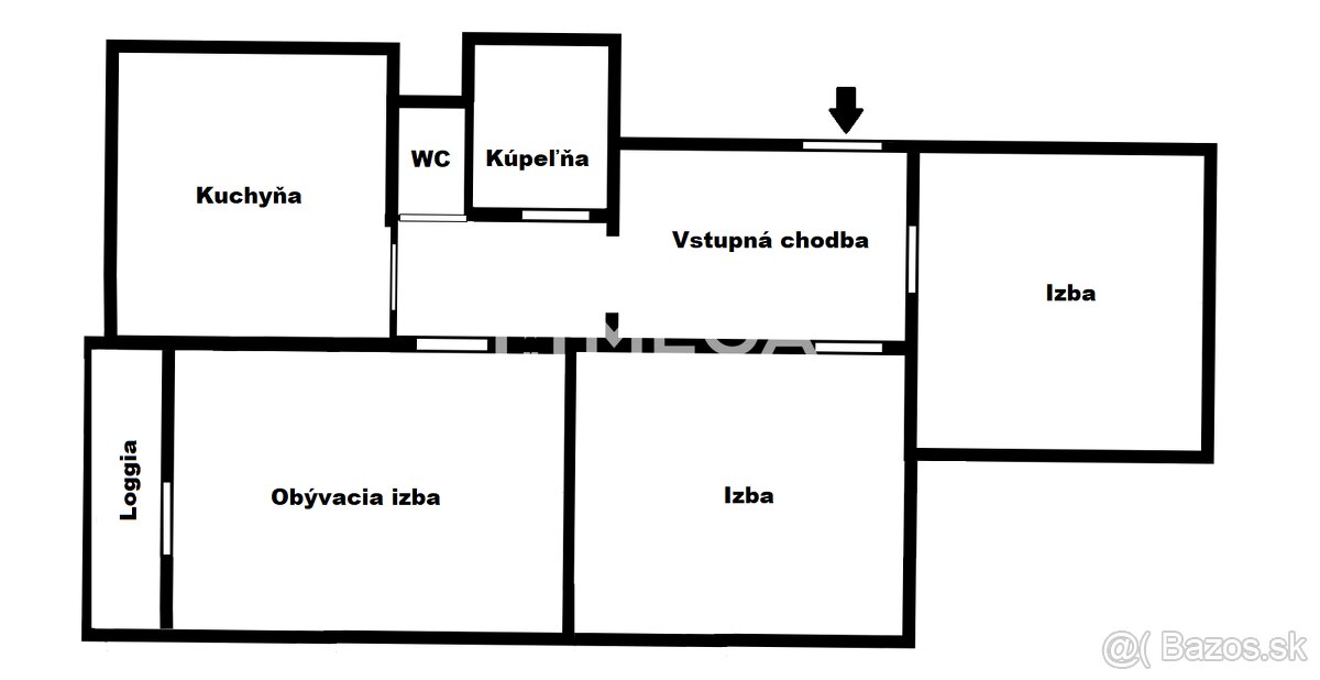 Na predaj 3 izbový byt k nasťahovaniu v meste Humenné - 15
