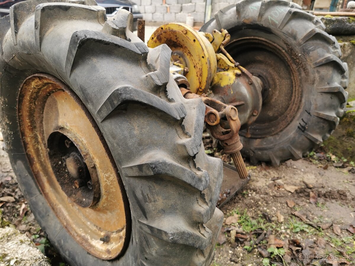 Náprava zadná s brzdou, uhlová prevodovka, malotraktor - 15