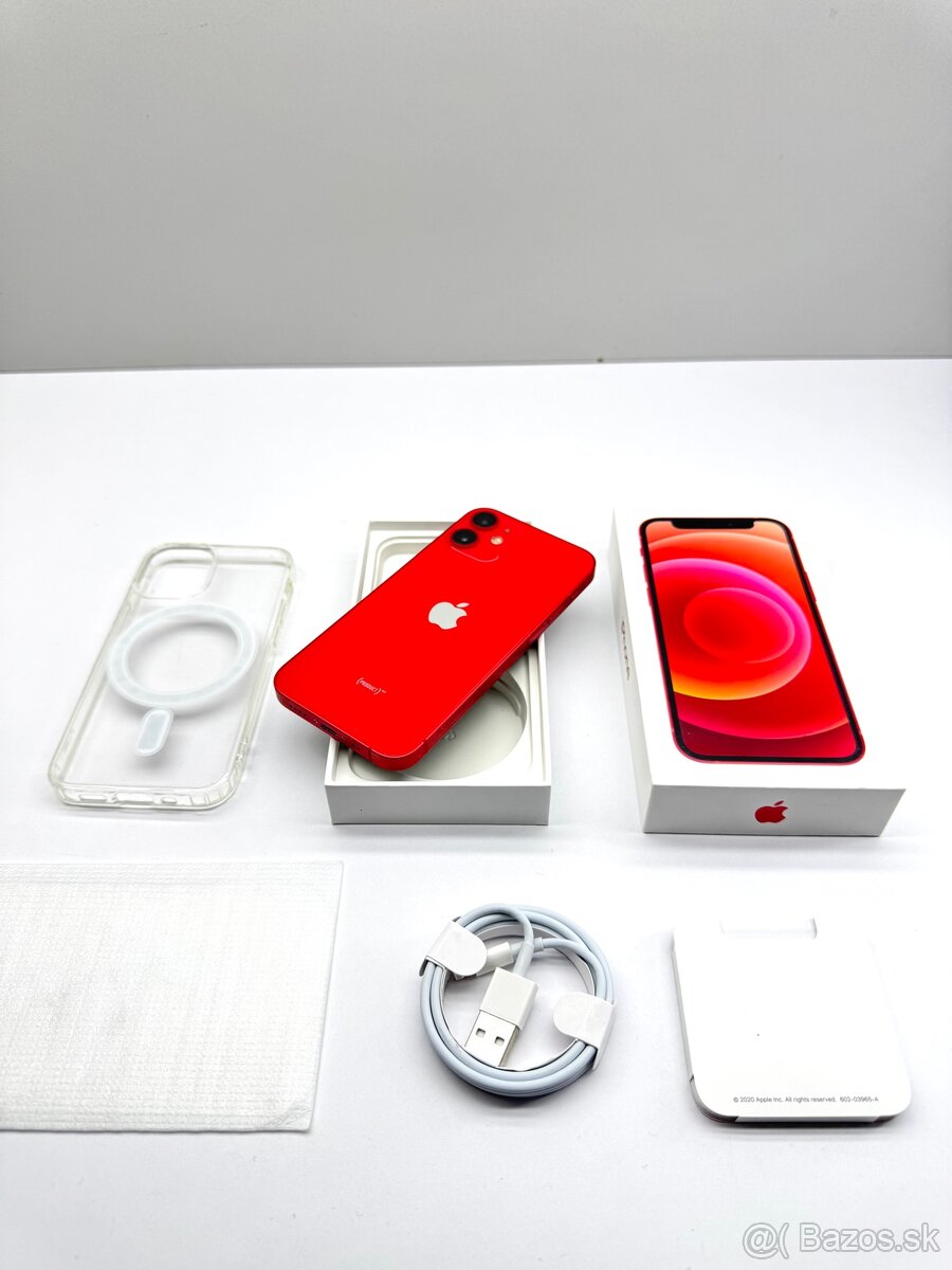 iPhone 12 MINI RED TOP STAV NOVÁ BATÉRIA 100% - 15